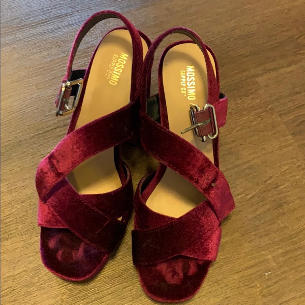 Velvet heels